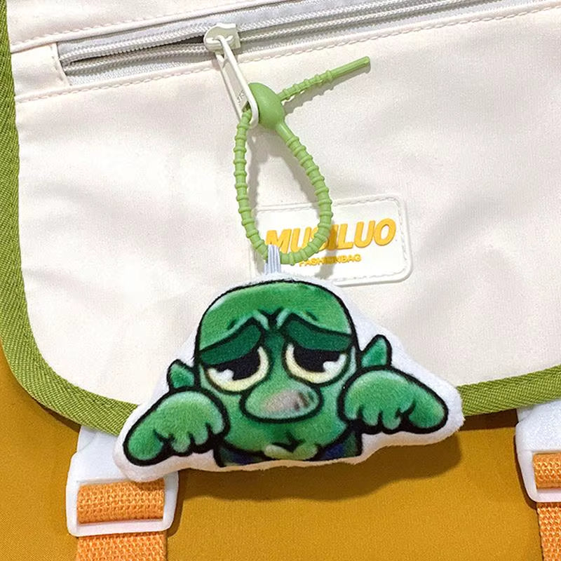 10Cm Stuffed Plush Pendats COS Game Clash Royale Goblins Crying Voice Bag Pendant Animation Keychain Doll Fan'S Cute Gift Toys