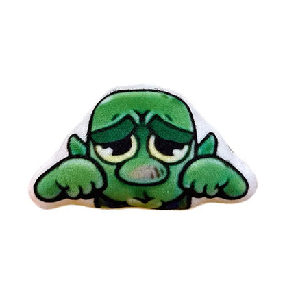 10Cm Stuffed Plush Pendats COS Game Clash Royale Goblins Crying Voice Bag Pendant Animation Keychain Doll Fan'S Cute Gift Toys